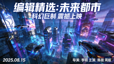 编辑精选电影海报：未来都市科幻片